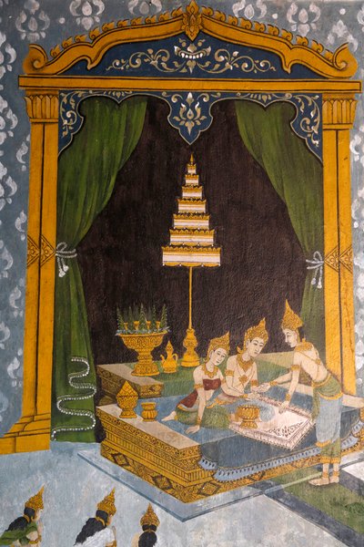 Fresco Depicting a Scene of the Buddha